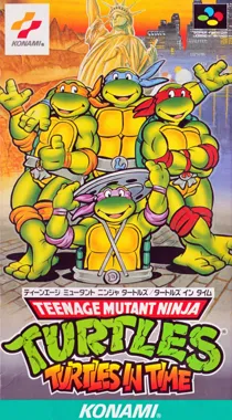 Teenage Mutant Ninja Turtles - Turtles in Time (Japan) box cover front